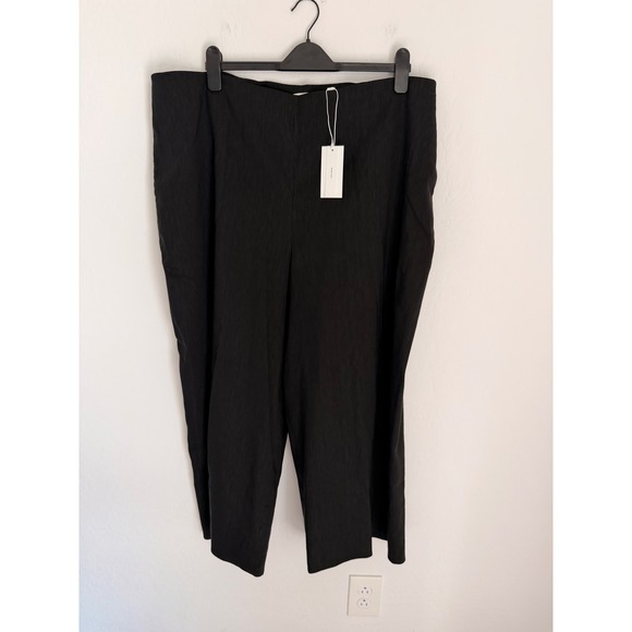 Vince Pants - VINCE Cropped Wide Leg Linen Blend Minimalist Pants Plus Size 20W NWT